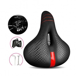 ZZTHJSM Mountain Bike Seat ZZTHJSM Bike Seat Comfort, Thickened Silicone, Hollow And Breathable, Bicycle Seat Cushion, Comfortable Soft, Shockproof, for Folding Bike, Commuter, Mountain Bike, A2