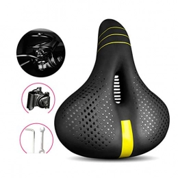 ZZTHJSM Mountain Bike Seat ZZTHJSM Bike Seat Comfort, Thickened Silicone, Hollow And Breathable, Bicycle Seat Cushion, Comfortable Soft, Shockproof, for Folding Bike, Commuter, Mountain Bike, A3