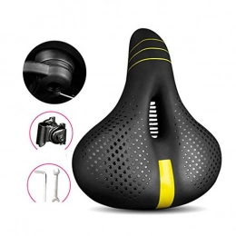 ZZTHJSM Mountain Bike Seat ZZTHJSM Bike Seat Comfort, Thickened Silicone, Hollow And Breathable, Bicycle Seat Cushion, Comfortable Soft, Shockproof, for Folding Bike, Commuter, Mountain Bike, B3