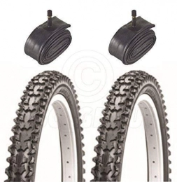 Vancom Spares 2 Bicycle Tyres Bike Tires - BMX / Mountain Bike - 20 x 2.125 - & Schrader Tube