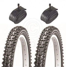 Vancom Spares 2 Bicycle Tyres Bike Tires - Mountain Bike - 14 x 2.125 - With Schrader Tubes