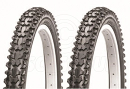 Vancom Spares 2 Bicycle Tyres Bike Tires - Mountain Bike - 16 x 2.125 - High Quality