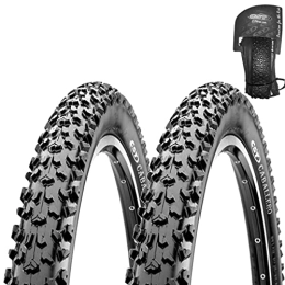 ECOVELO Mountain Bike Tyres 2 MTB Tires 26 X 2.40 Folding Tires Trail XC Cross Replacement Mountain Bike CST With EPS PROTECTION