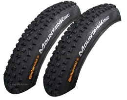 Continental Mountain Bike Tyres 2 x Continental Mountain King 58-584 Tyre Coat Cover Bicycle Tyres 27.5 x 2.30 cm