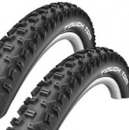 Schwalbe / RUD Mountain Bike Tyres 2 x Schwalbe TOUGH TOM 26 x 2.25 Mountain Bike Tyre & 2 x Schwalbe Inner Tubes With Schrader Valves