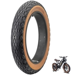 XianLa Mountain Bike Tyres 20" E-Bike Fat Tire, 20X4.0 Inch (100-599) Fat Bike Tires Folding Low Resistance Wear-Resistant Replacement Tire Compatible Wide Mountain Bike Accessories