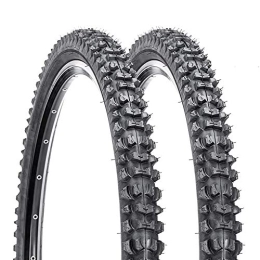 SUSHOP Spares 20 X 1.95 Mountain Bike Tyres, MTB Bead Wire Tyres, 20 Inch Bicycle / Bike Cross Country Tyre, Non-Slip, Durable, High Speed, Fit XC, AM, City Bike, 2 Pack