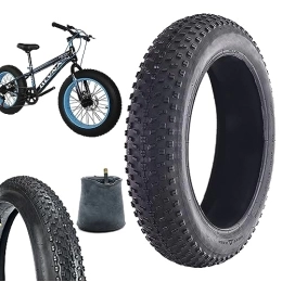 20 x 4.0 inch Fat Bike Tires, 30PSI (140KPA) Bicycle Replacement Tyres, Electric Snowmobile Beach MTB Bicycle Anti-Slip Fat Tire,Outdoor Cycling Spare Tire
