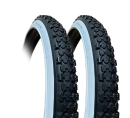 ASC Mountain Bike Tyres 2pk 26 x 2.125 WHITE WALL bike Tyre - Bicycle Tyre - Mountain Bike / Klunker etc 26x2.125 (57-559)