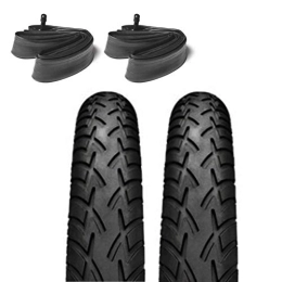 ASC Spares 2x Bike Bicycle 26x2.125 57-559 SMOOTH TYRES AND TUBES Mountain bike mtb on ROAD
