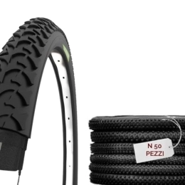ECOVELO Mountain Bike Tyres 50 MTB Tires 26 X 1.95 (50-559) N° 50 PCs. Tires 26" for Mountain Bike