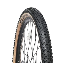 AVASTA Spares AVASTA 26 x 2.10 Foldable 60 TPI MTB Mountain Bike Tires for 26 inch Cycle Road Hybrid Touring Electric Bicycle, Replacement Tire, Brown Side