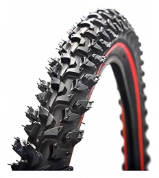 BFFDD Spares BFFDD Bicycle Tire 26 2.125 Mountain Bike 26 Inch 24 Inch 1.95 Wire Bead Tire Mountain Bike Tire Large Tread Strong Grip (Color : 26x1.95 Black)