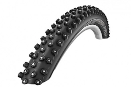 Cicli Bonin Spares Cicli Bonin Unisex's Schwalbe Ice Spiker Pro Hs379 Evolution Line Folding Tyres, Black, One Size