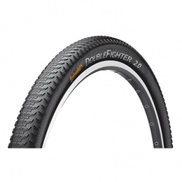 Continental Mountain Bike Tyres Continental Men's Double Fighter III Tyre, Black, Size 29 x 2.0