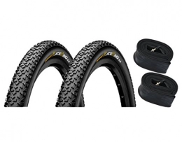Continental Spares Continental Race King 2.25x RS + 2x MTB 27, Special Package 5 / S42Unisex Adult Mountain Bike Tyre + Tube, Black