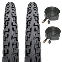 Continental Spares Continental Tour Ride 26" x 1.75 Bike Tyres with Schrader Tubes (Pair)