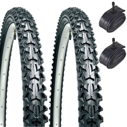 CST Mountain Bike Tyres CST Eiger 26" x 1.95 Mountain Bike Tyres with Schrader Tubes (Pair)