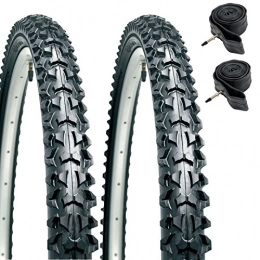 CST Spares CST Eiger Mountain Bike Tyres 26" x 1.95" (PAIR) & Presta Inner Tubes