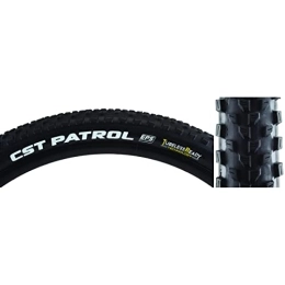 CST Mountain Bike Tyres CST Patrol 29x2.25 C1846TR 60TPI EPS TL Ready C / Card MTB Folding Tyre, Black