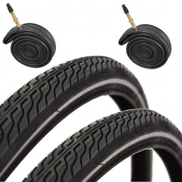 CST Spares CST Raleigh T1262 Global Tour 700 x 35c Hybrid Bike Tyres with Presta Tubes (Pair)