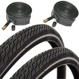 CST Spares CST Raleigh T1262 Global Tour 700 x 35c Hybrid Bike Tyres with Schrader Tubes (Pair)