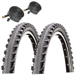 CST Spares CST Raleigh T1303 Offroad 26" x 1.95 Mountain Bike Tyres with Schrader Tubes (Pair)