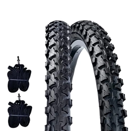 DSI Mountain Bike Tyres DSI 2 MTB Covers 26 x 1.90 (50-559) + Chambers TASSELLATI Mountain Bike Bicycle Tires