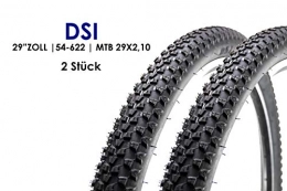 DSI Mountain Bike Tyres DSI 54-622 MTB Bicycle Tyres 29 x 2.10 Set of 2 Black