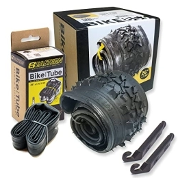 Eastern Bikes Mountain Bike Tyres Eastern Bikes 26 Inch Bike Tire Replacement Kit for Mountain Bike Tires 26 X 1.95 Includes Tools. with or Without Tubes Choose 1 or 2 Packs. (2 Tires & 2 Tubes), black
