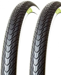 ECOVELO Mountain Bike Tyres ECOVELO Unisex_Adult Ecovelò Brand Tyres 26 X 1.75 (47-559) 2 Covers, White Black, 26
