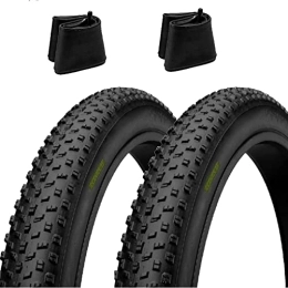 ECOVELO Spares Ecovelò EBA26FBE 2 COVERS 26 X 4.0 (100-559) + ROOMS with V.A. Tires for Fat Bike Tires MTB Bike 26 X 4