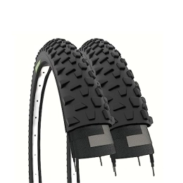 ECOVELO Mountain Bike Tyres Ecovelò Unisex_Adult 2 Copertoni 2 MTB Covers 26 x 2.10 (54-559), Black, One Size
