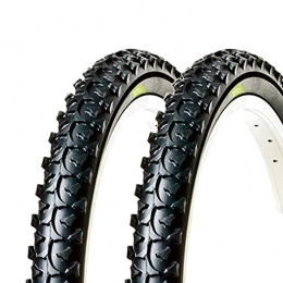 ECOVELO Mountain Bike Tyres Ecovelò Unisex_Adult Ebc26mbe 2 MTB Covers 26 x 1.95 (50-559), Black, One Size