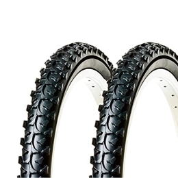 ECOVELO Mountain Bike Tyres Ecovelò Unisex_Adult Pneumatici 2 x MTB Covers 20 x 1.95 (50-406), Black, One Size