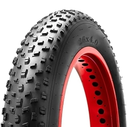 Hahpoidx Spares Fat Tire, 26 x 4.0 Fat Bike Tire, Folding Bead Electric Bike Tires, Compatible Wide Mountain Snow Bicycle, 26×4.0 Fat Tires, Bike tire, Mountain Bike, Wire Tires, Electric Bicycle, Bicycle Snow Tires
