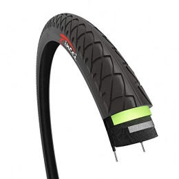 Fincci Spares Fincci 26 x 1.95 Inch 53-559 Slick Tyre with 2.5mm Antipuncture Protection for Road Mountain Hybrid Bike Bicycle