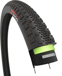 Fincci Mountain Bike Tyres Fincci 700 x 38c 40-622 Gravel Tyre with 3mm Antipuncture Protection for Electric Road MTB Mountain Hybrid Bike Bicycle