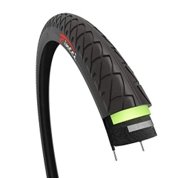 Fincci Mountain Bike Tyres Fincci Bike Tyres 26 x 1.95 Inch with 3 mm Antipuncture Protection 50-559 Slick Tyre for Road Mountain MTB Hybrid Bike Bicycle Cycle