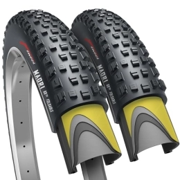 Fincci Spares Fincci MAORI Pair 29 x 2.25 Inch 57-662 Foldable 60 TPI All Mountain Enduro Tyres with Nylon Protection for MTB Hybrid Bike Bicycle - Pack of 2