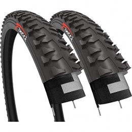 Fincci Spares Fincci Pair 20 x 1.75 Inch 47-406 Tyres for BMX MTB Mountain Offroad or Kids Childs Bike Bicycle (Pack of 2)
