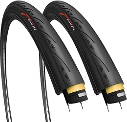 Fincci Mountain Bike Tyres Fincci Road Race Racing Bike Bicycle Slick Tyre Tyres 60TPI with 1mm Antipuncture Protection 700 x 23c 23-622