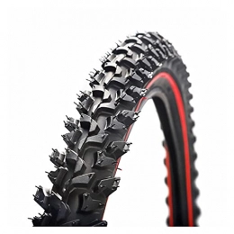 FXDC Spares FXDCY 26x2.125 Bicycle Tire Mountain Bike 26 Inch 24 Inch Tire Wheel Mountain Bike Tire Bicycle Parts (Color : 24x1.95 red)
