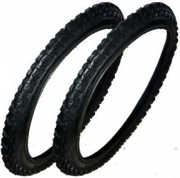 GAIN WAY PAIR of 20" x 2.125" BLACK MOUNTAIN Bike Bicycle BMX TYRES Tires