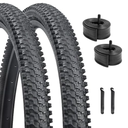 HUIOK Mountain Bike Tyres HUIOK Tire Replacement Kit, 26 x1.95 Inch Bicycle Folding Tires for MTB Mountain Bicycle 2 Pack (26x1.95)