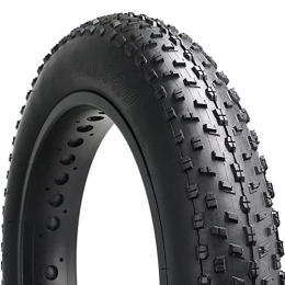 Hycline Mountain Bike Tyres Hycline Fat Tire, 20x4.0 Inch Fat Bike Tires Folding Replacement Electric Bicycle Tires Compatible Wide Mountain Snow Bike