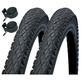 Impac Mountain Bike Tyres Impac Crosspac 26" x 2.0 Mountain Bike Tyres with Presta Tubes (Pair)