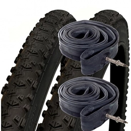 Impac Mountain Bike Tyres Impac Ridgepac 26" x 2.10 Mountain Bike Tyres with Presta Tubes (Pair)