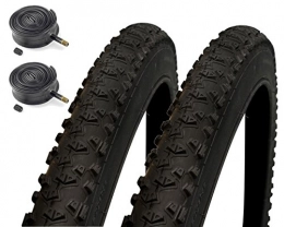  Mountain Bike Tyres Impac Ridgepac 26 x 2.10 Mountain Bike Tyres with Schrader Inner Tubes - Pair