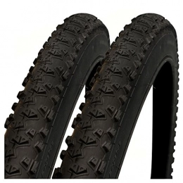 Impac Mountain Bike Tyres Impac Ridgepac 26" x 2.25 Bike Tyres with Ano Adapters (Pair)